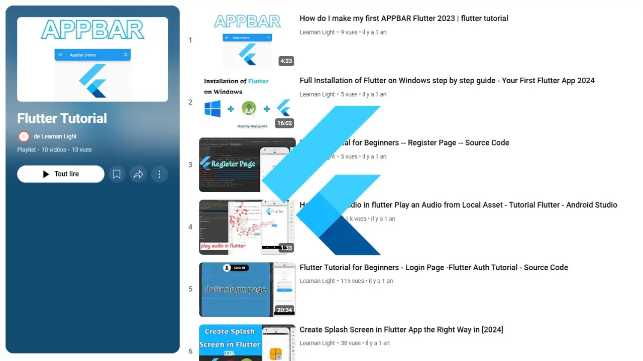 Flutter App Development Tutorial